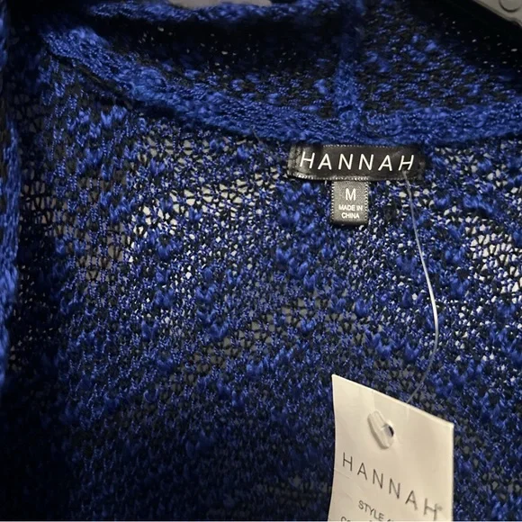 Royal Blue and Black Cardigan Size M - Picture 3 of 7